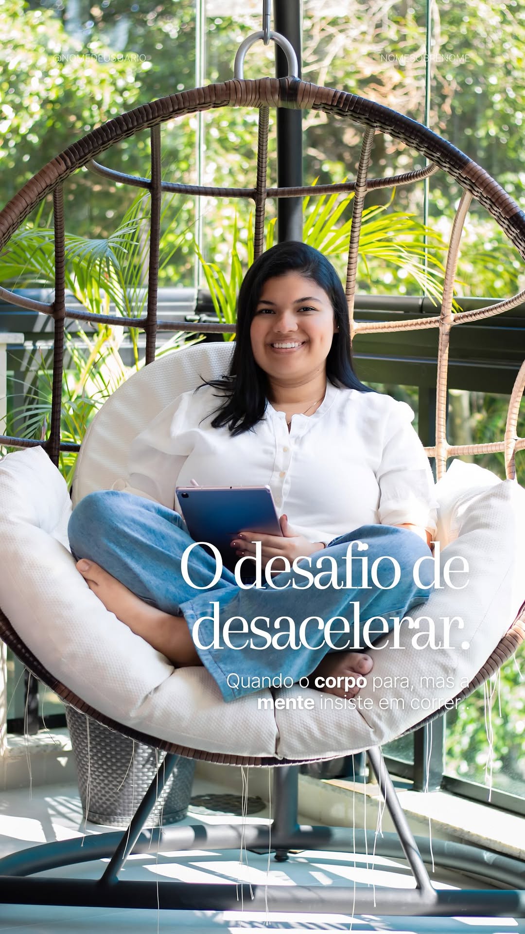 Post do Instagram da Psicóloga Millena Santos